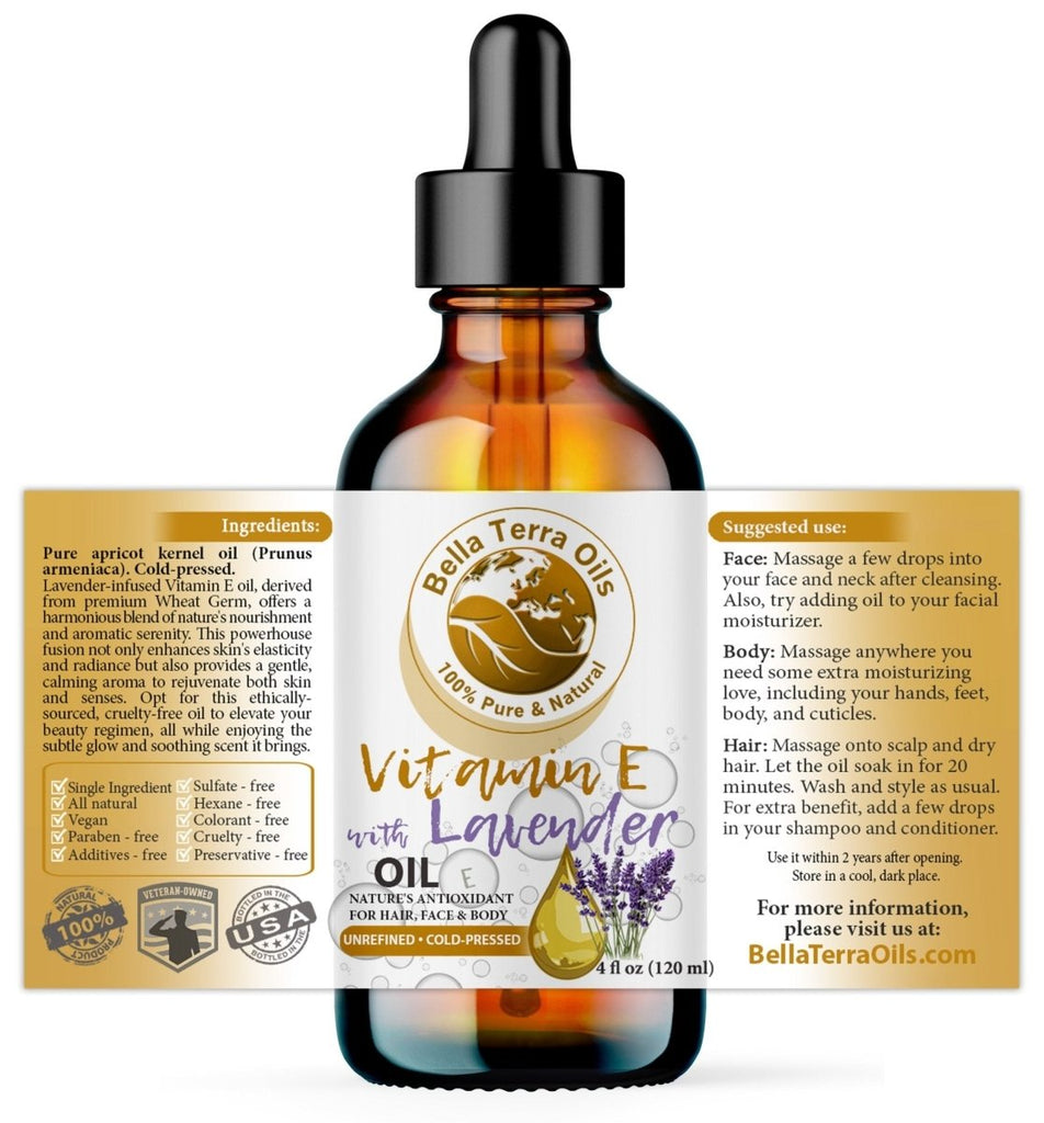 Vitamin E & Lavender Fusion - Bella Terra Oils