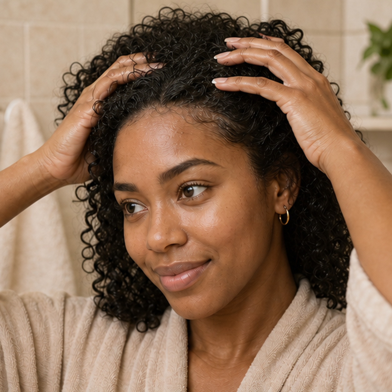 Castor Oil scalp · section by section ritual