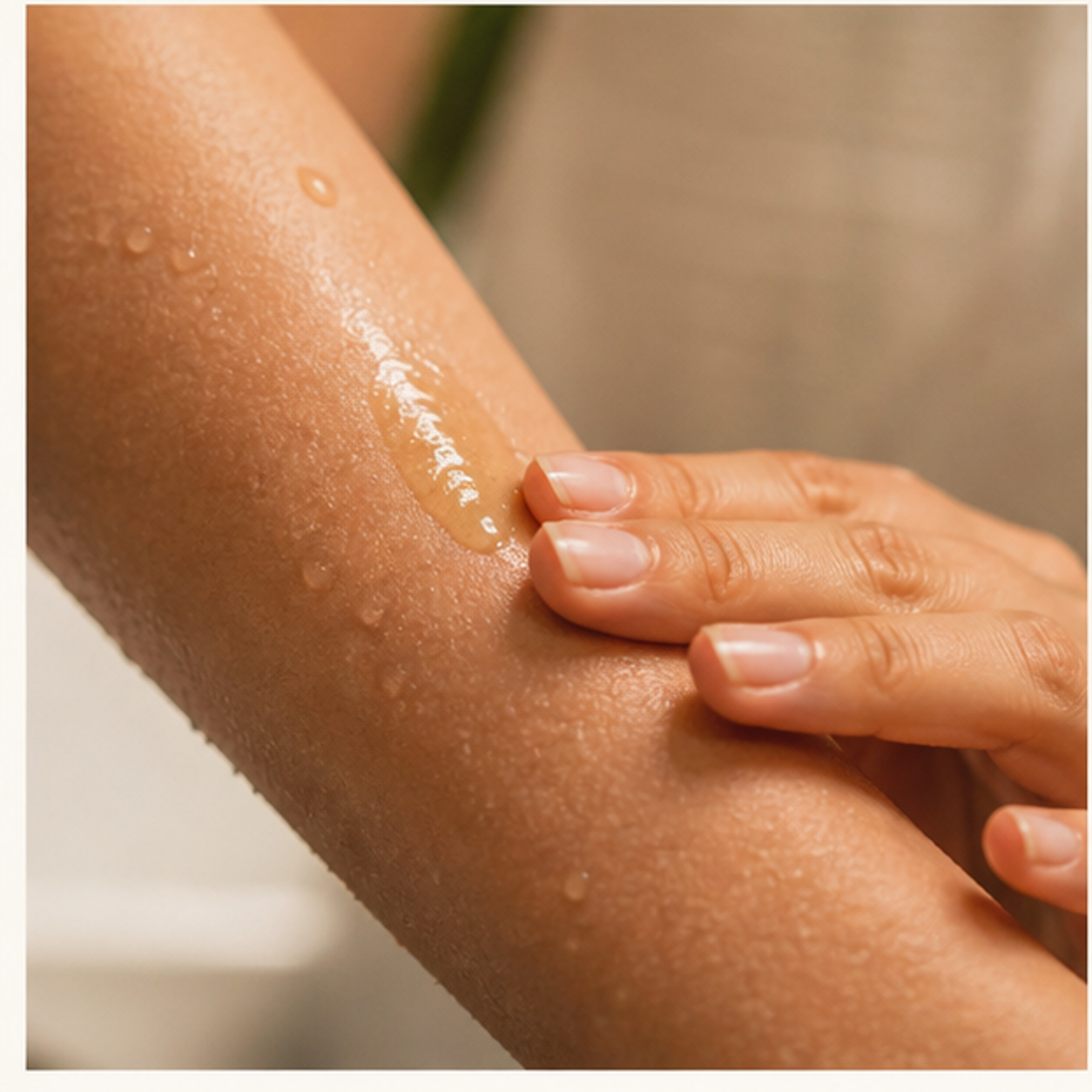 Hemp Seed Oil body · after bathing ritual