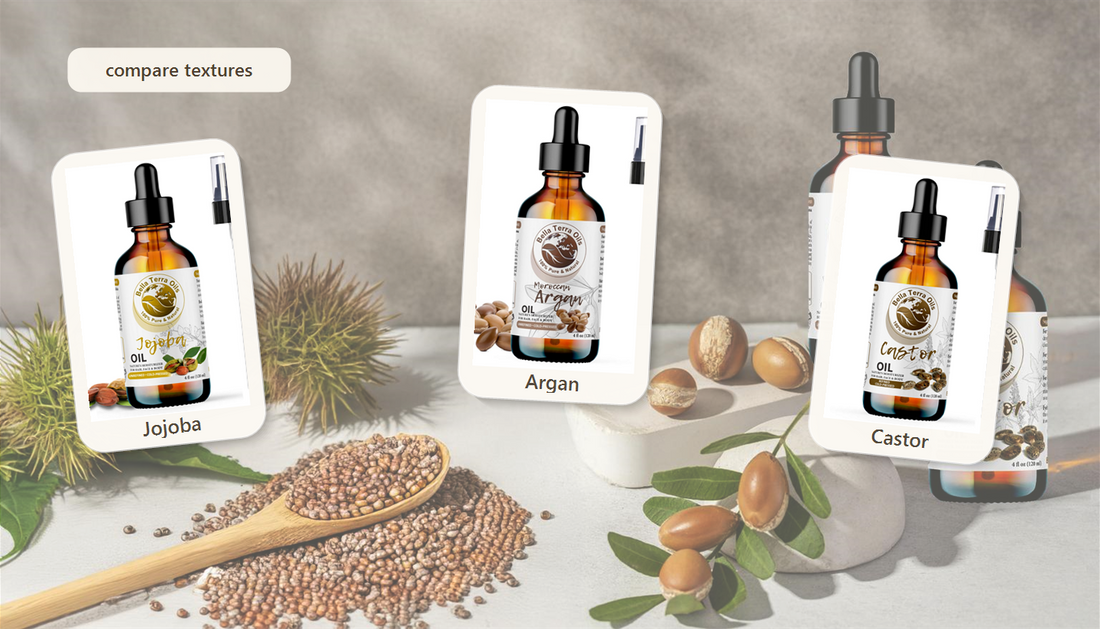 Jojoba vs Argan vs Castor Oil comparison