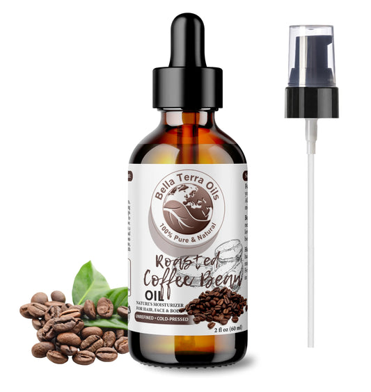 Roasted Coffee Bean Oil: Natural, Rich, Ideal for Revitalizing Skin and Hair - Bella Terra Oils