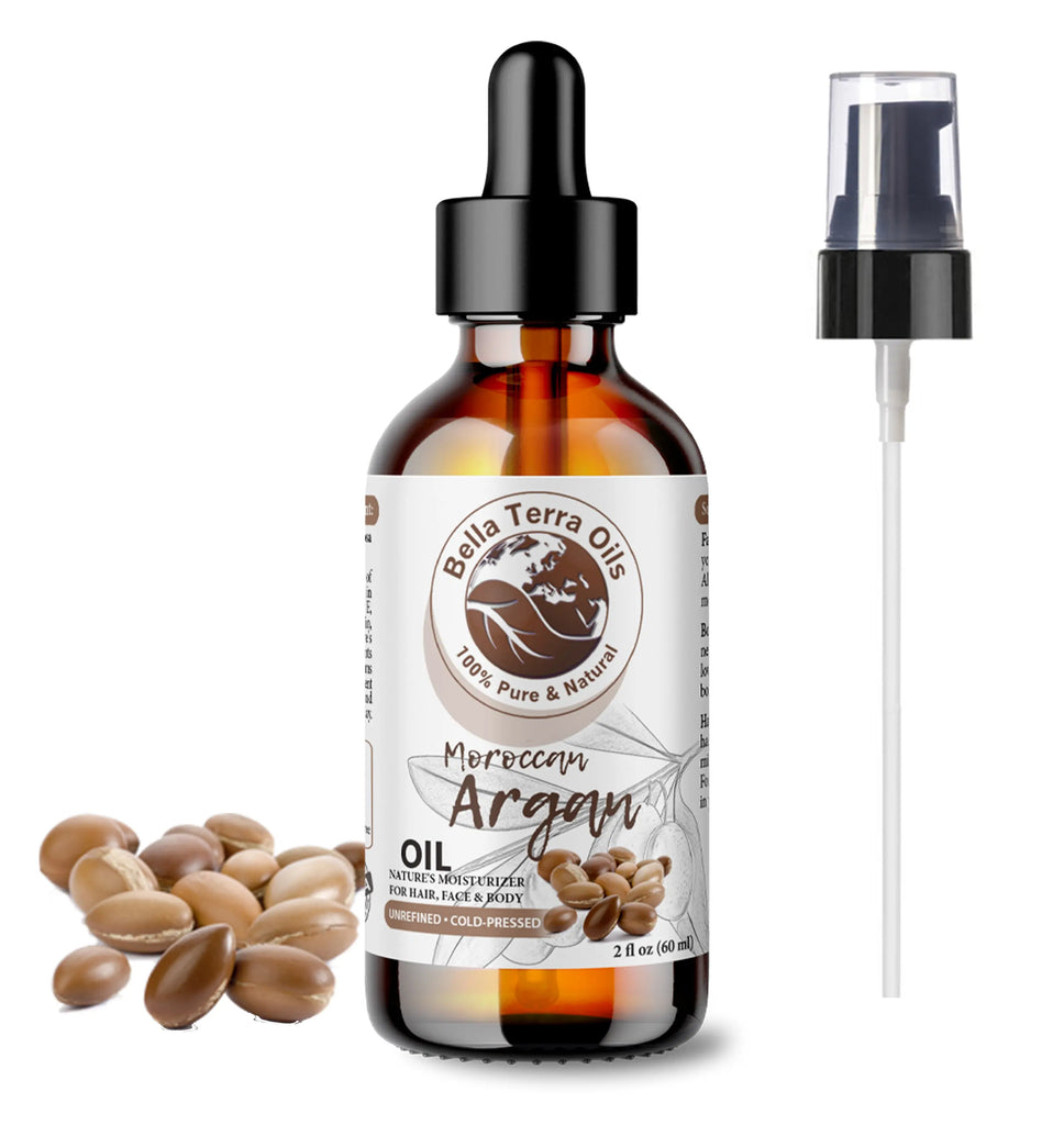 Argan Oil: Natural, Cold-Pressed, Sourced from Moroccan Argan Trees - Bella Terra Oils