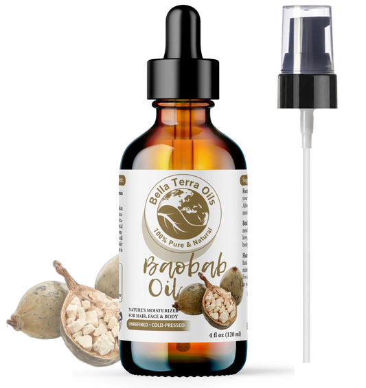 Baobab Oil: Cold-Pressed, Pure, Extracted from African Baobab Seeds - Bella Terra Oils