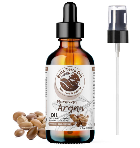 Argan Oil: Natural, Cold-Pressed, Sourced from Moroccan Argan Trees - Bella Terra Oils