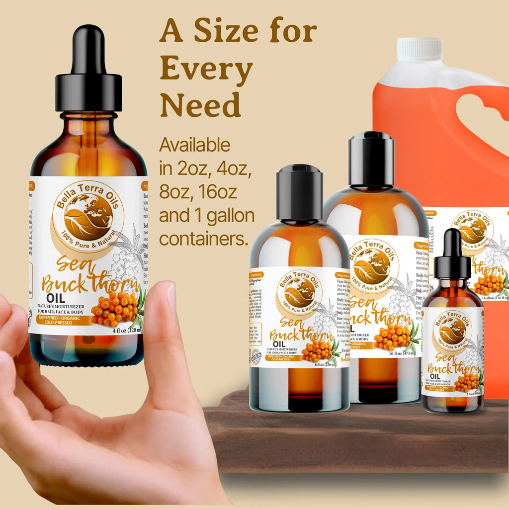 Bulk Wholesale Sea Buckthorn Oil Gallon - Bella Terra Oils
