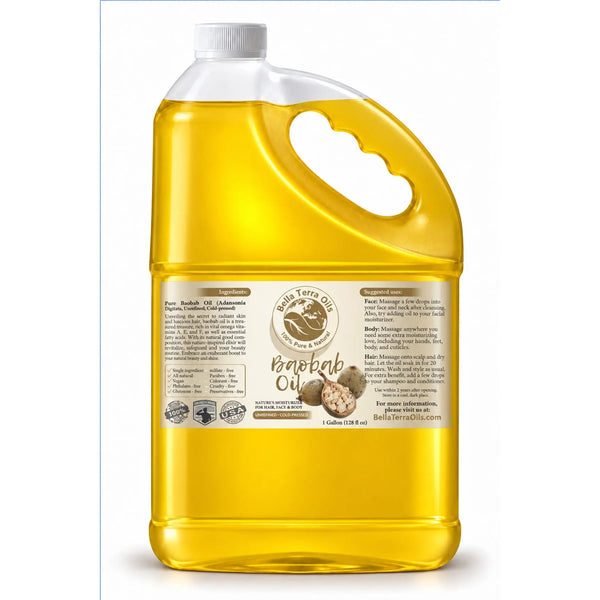 Baobab Oil - Wholesale — 1 gallon (128 oz) bottle — Bella Terra Oils