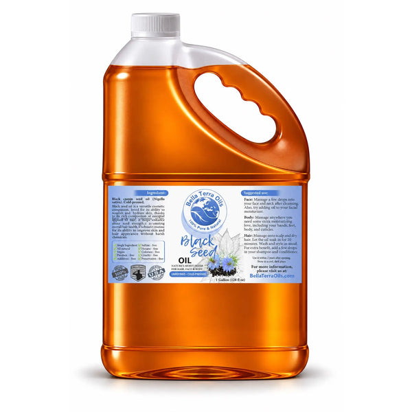 Black Seed Oil - Wholesale — 1 gallon (128 oz) bottle — Bella Terra Oils