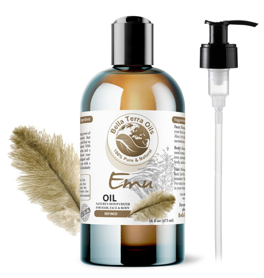 Emu Oil: Natural, Pure, Deeply Penetrating for Skin and Hair Care - Bella Terra Oils