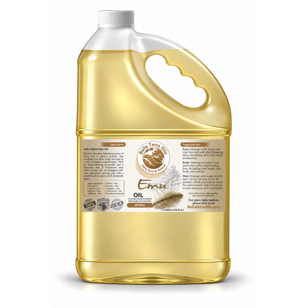 Emu Oil - Wholesale — 1 gallon (128 oz) bottle — Bella Terra Oils