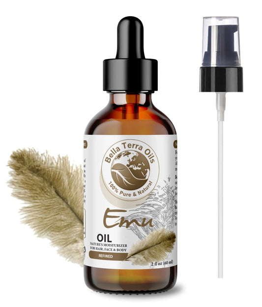 Pure Emu Oil - 2oz | Premium Moisturizing Oil for Skin & Hair