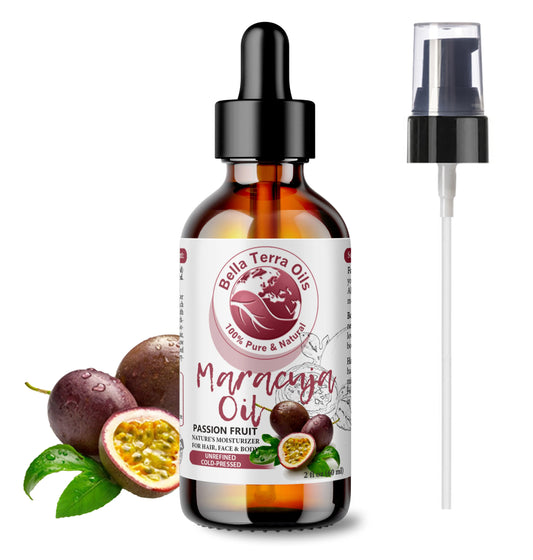 Maracuja Oil: Cold-Pressed Passion Fruit Extract, Ideal for Skin and Hair - Bella Terra Oils