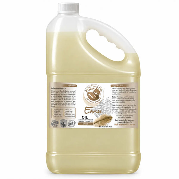 Emu Oil - Wholesale — 1 gallon (128 oz) bottle — Bella Terra Oils