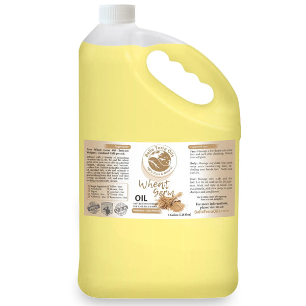 Natural Wheat Germ Oil  - Wholesale — 1 gallon (128 oz) bottle — Bella Terra Oils