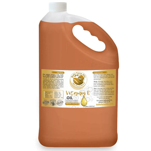 Natural Vitamin E Oil - Wholesale — 1 gallon (128 oz) bottle — Bella Terra Oils