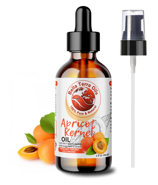 Apricot Kernel Oil - Pure & Natural Cold-Pressed - Bella Terra Oils