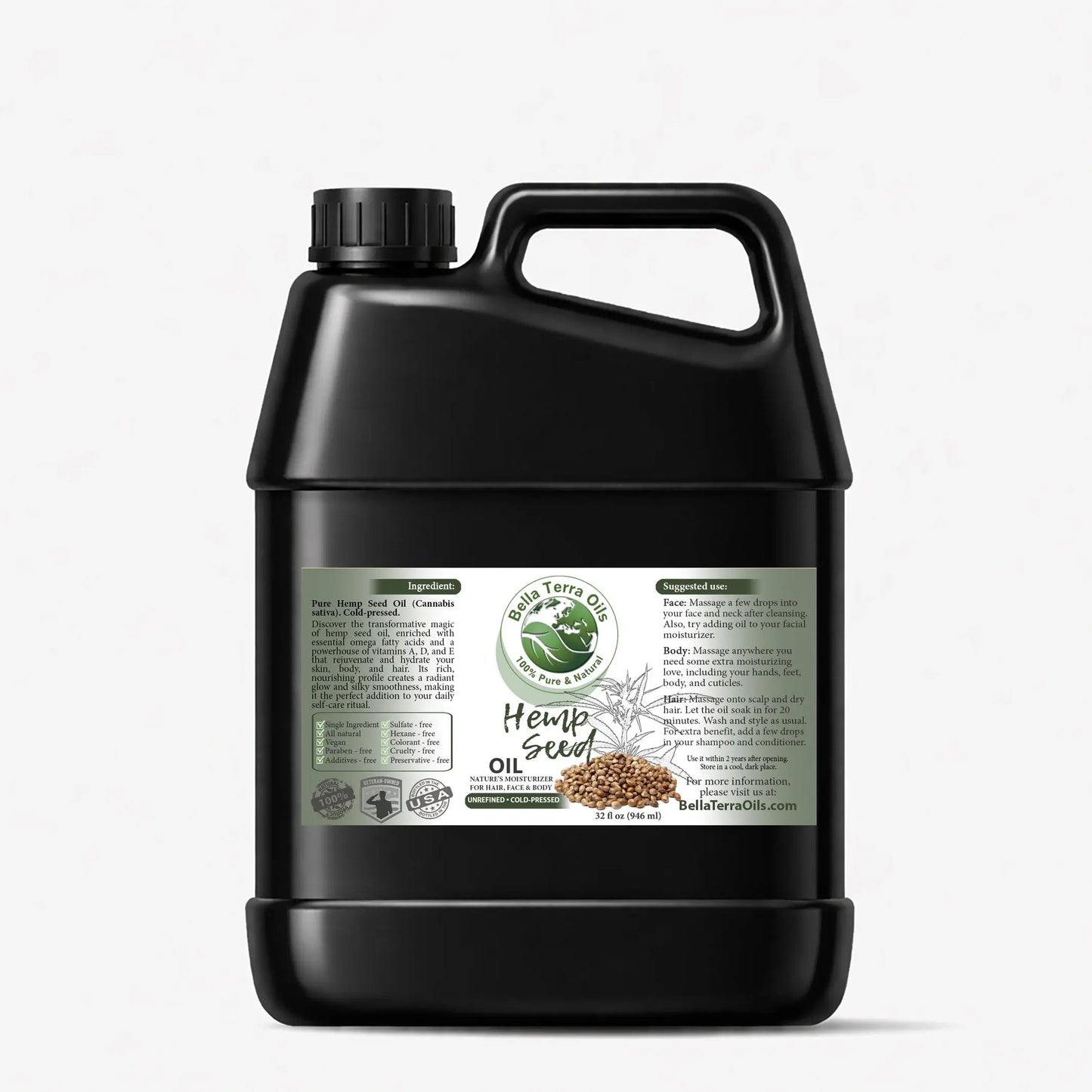 Hemp Seed Oil Gallon - 128oz