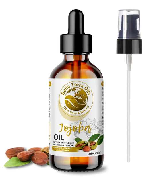 Jojoba Oil: Pure, Cold-Pressed, Ideal for Skin, Hair, and Beauty Care - Bella Terra Oils