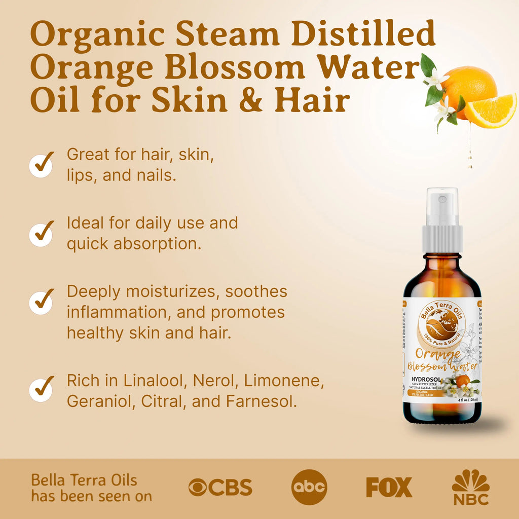 Bulk Wholesale Orange Blossom Water - Gallon - Bella Terra Oils