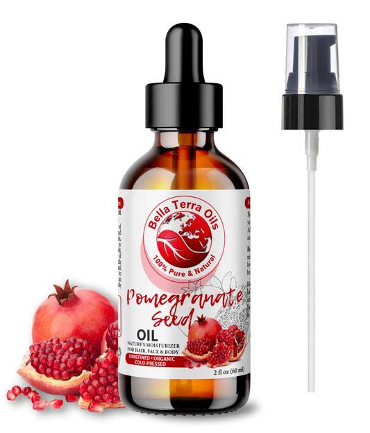 Pomegranate Seed Oil: Cold-Pressed, Pure, Ideal for Anti-Aging Skin Care - Bella Terra Oils