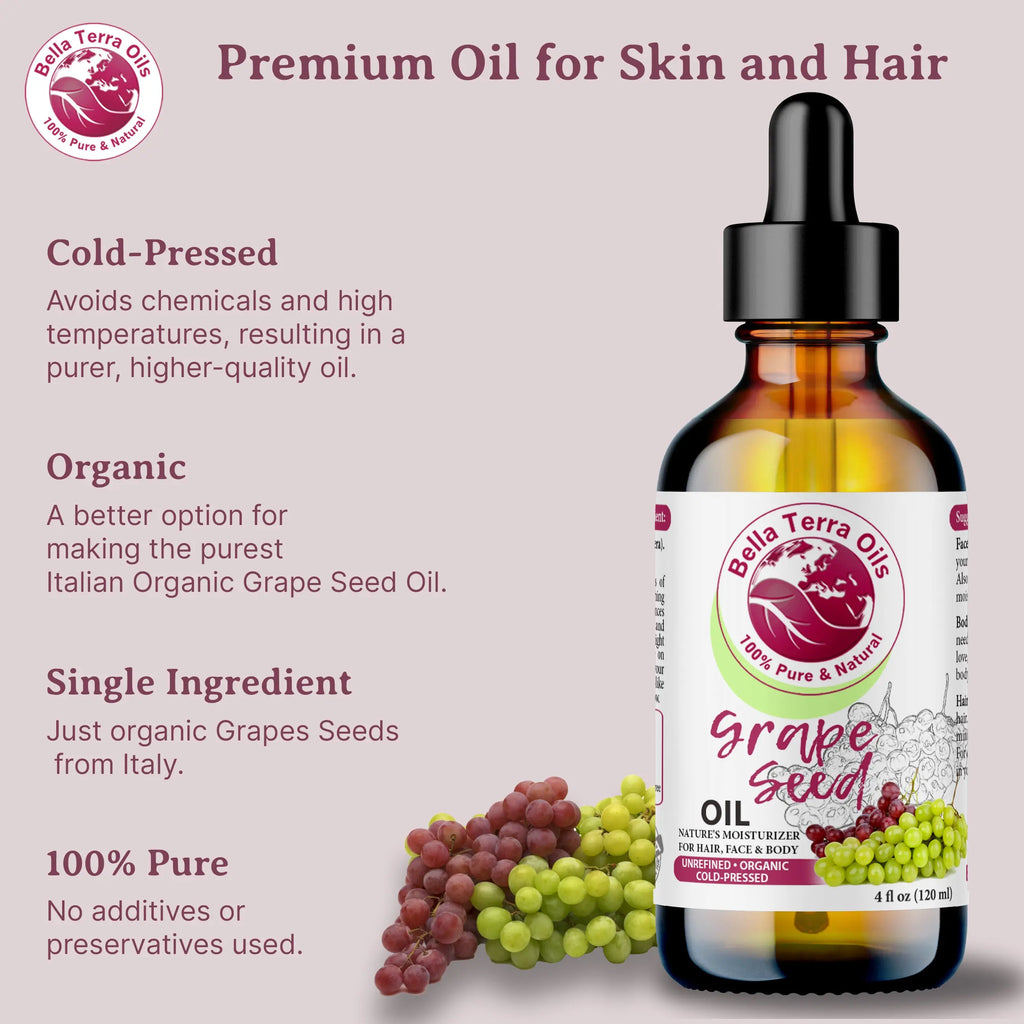 Bulk Wholesale Grape Seed Oil Gallon - Bella Terra Oils