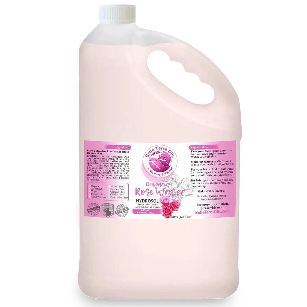 Organic Rose water Gallon - 128oz