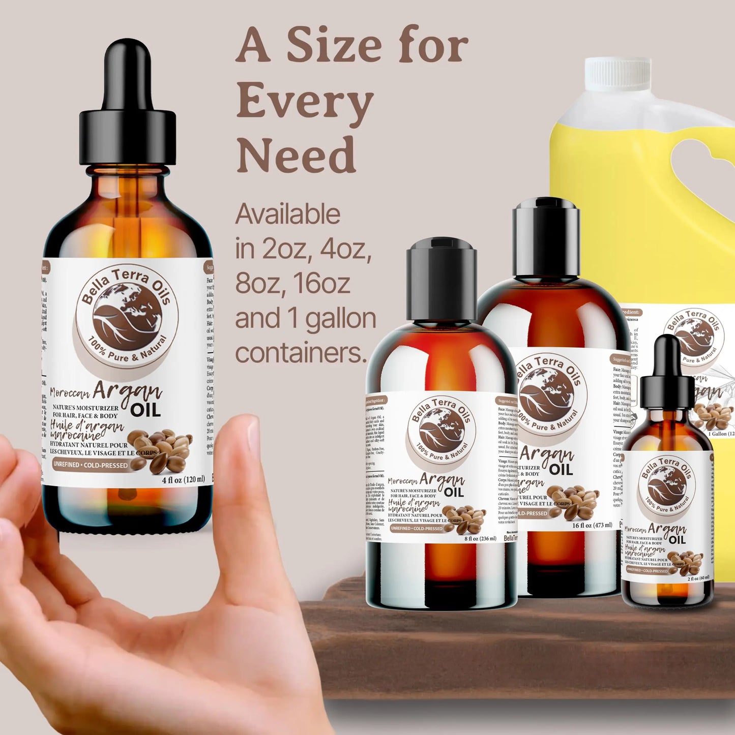 Moroccan Argan Oil Gallon - 128oz
