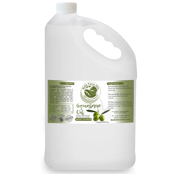 Olive Squalane Oil - Wholesale — 1 gallon (128 oz) bottle — Bella Terra Oils