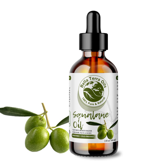 Olive Squalane Oil – Choose Your Size | 2oz, 4oz, 8oz, 16oz, 128oz (Gallon) | Pure, Plant-Derived, Lightweight Oil