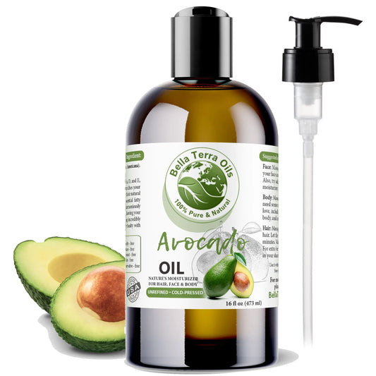 Avocado Oil: Natural, Cold-Pressed, Derived from Premium Avocados - Bella Terra Oils