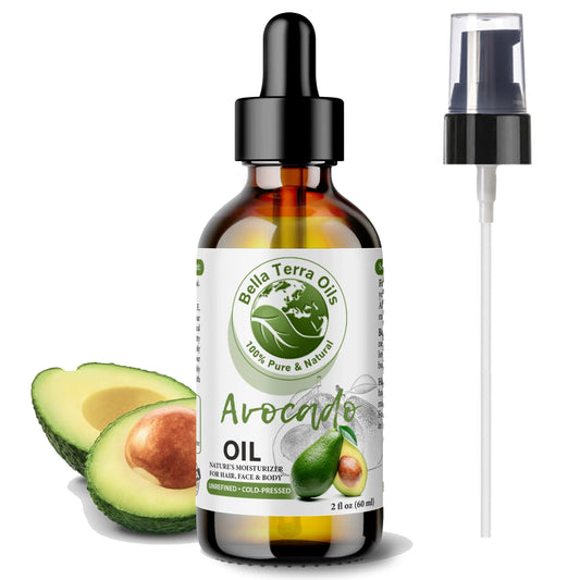 Avocado Oil: Natural, Cold-Pressed, Derived from Premium Avocados - Bella Terra Oils