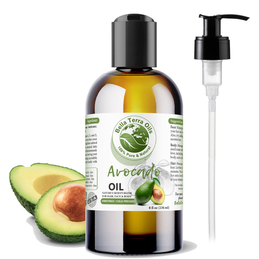 Avocado Oil: Natural, Cold-Pressed, Derived from Premium Avocados - Bella Terra Oils