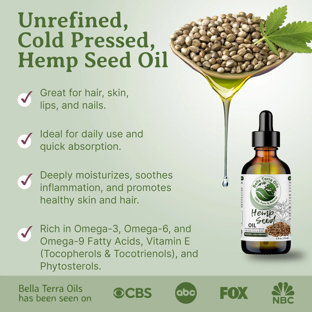 Hemp Seed Oil - Bella Terra Oils