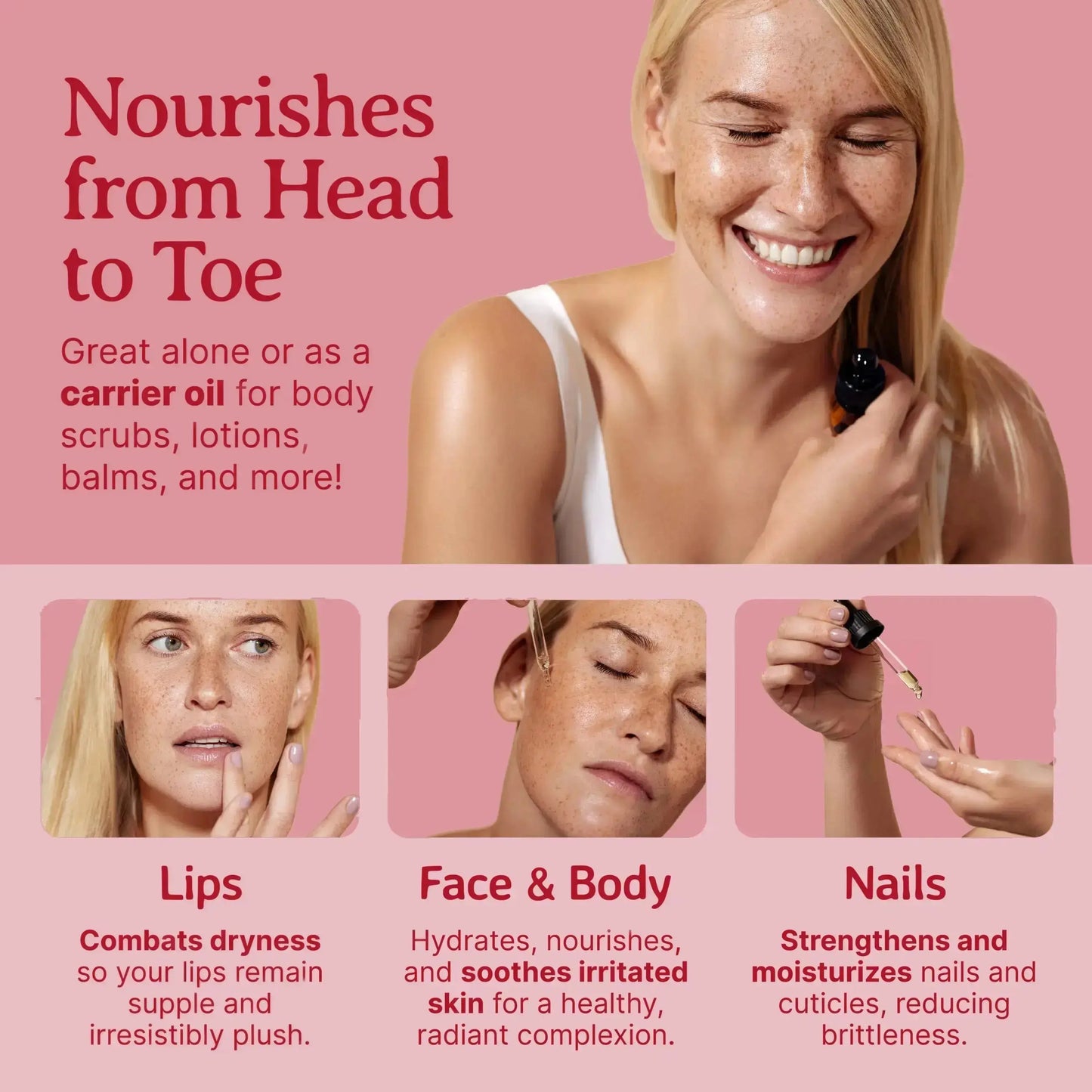 Red Raspberry Seed Oil: Cold-Pressed, Pure, Ideal for Protective Skin Care - Bella Terra Oils
