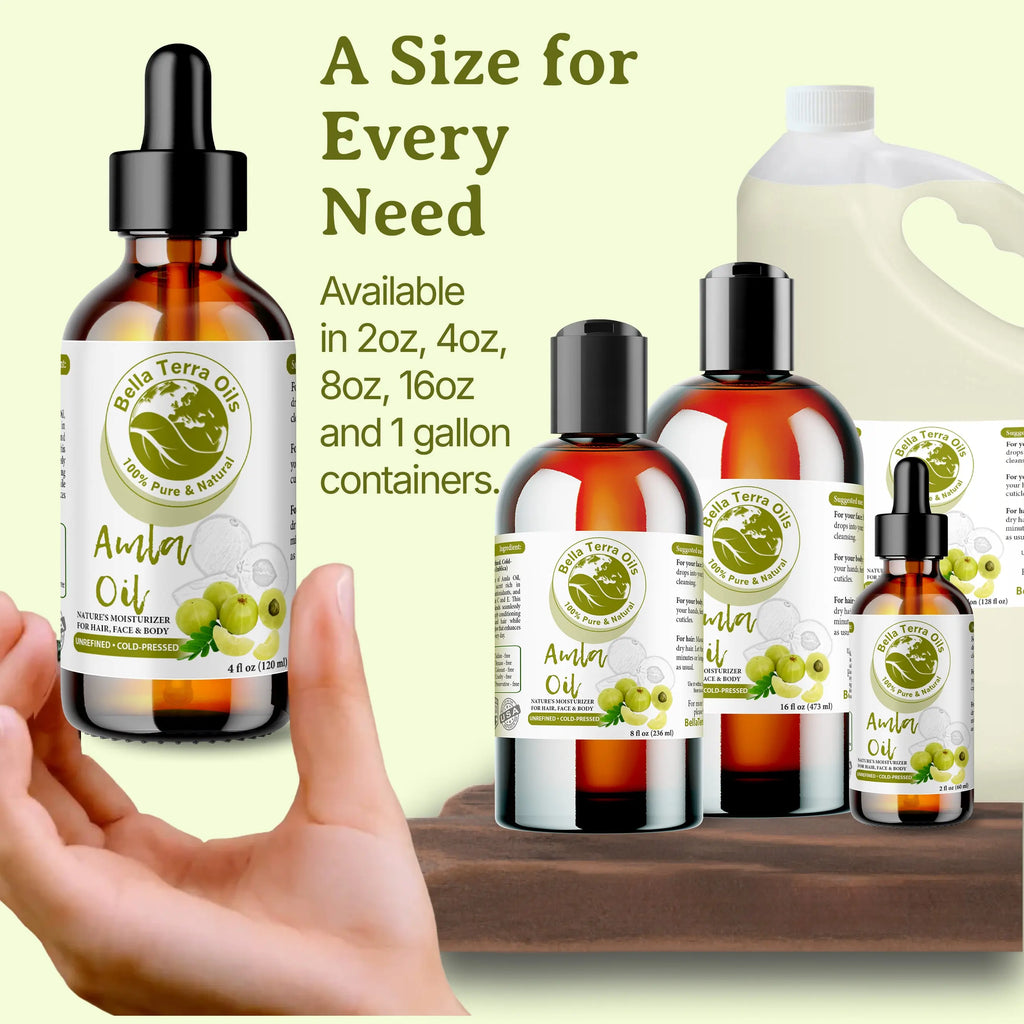 Amla Oil Gallon – 128oz | Wholesale Bulk Supply of Cold-Pressed Oil