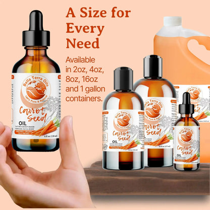 Carrot Seed Oil: Natural, Cold-Pressed, Perfect for Skin Rejuvenation - Bella Terra Oils