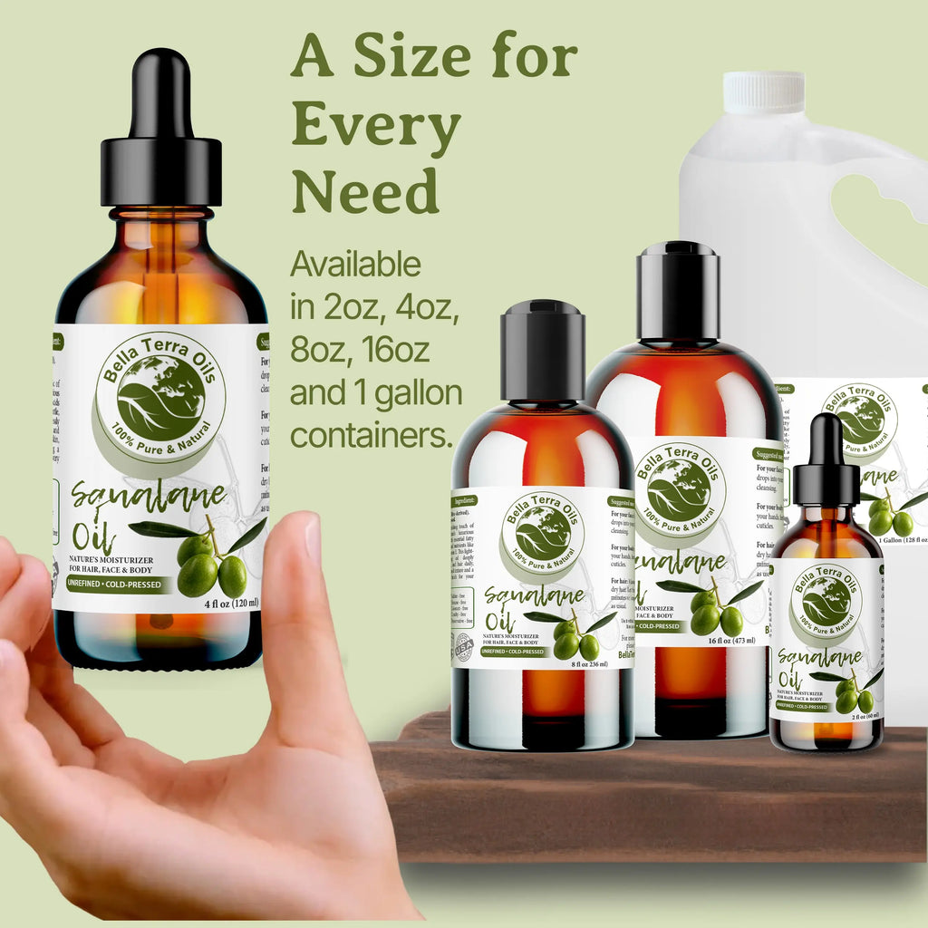 Olive Squalane Oil Gallon – 128oz | Wholesale Bulk Supply of Pure Oil
