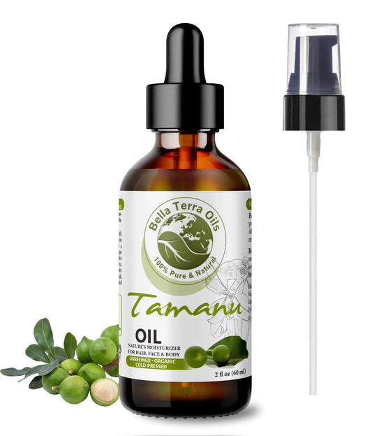 Tamanu Oil: Cold-Pressed, Natural, Ideal for Skin Repair and Rejuvenation - Bella Terra Oils