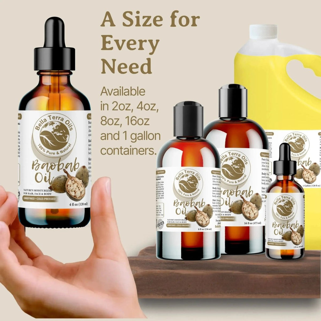 Baobab Oil Gallon - 128oz - Bella Terra Oils