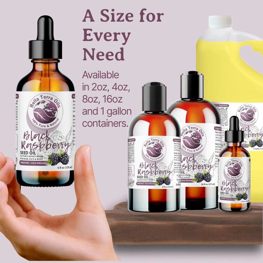 Black Raspberry Seed Oil Gallon - 128oz - Bella Terra Oils