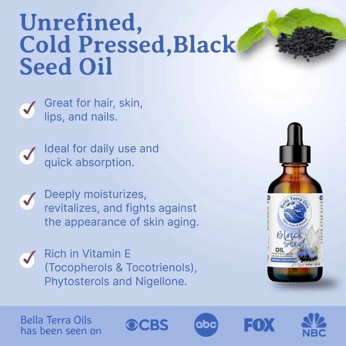 Black Seed Oil Gallon - 128oz - Bella Terra Oils