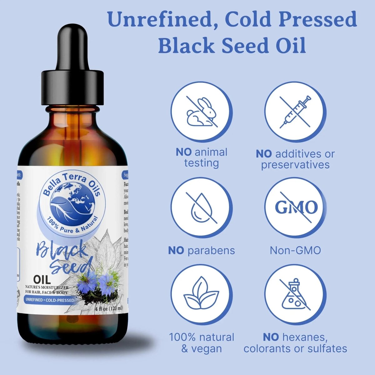 Black Seed Oil Gallon - 128oz - Bella Terra Oils