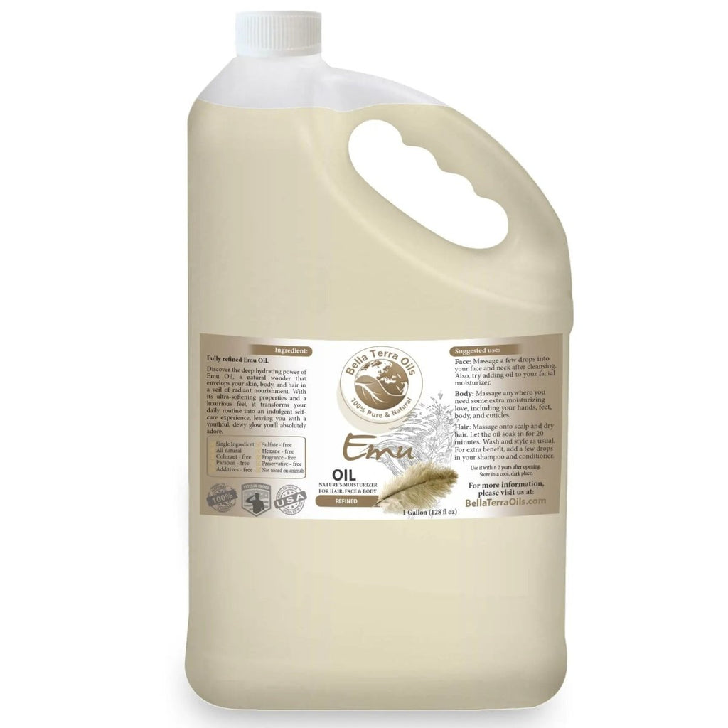 Emu Oil Gallon - 128oz - Bella Terra Oils