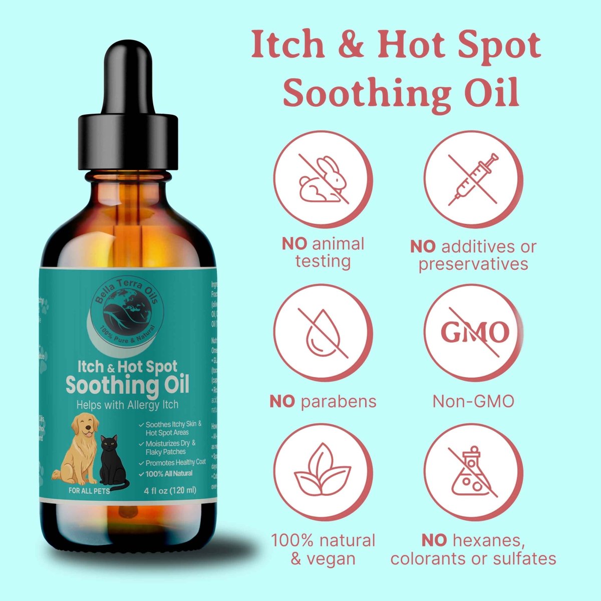 FurFirst Aid Universal Skin Soother Oil - Bella Terra Oils