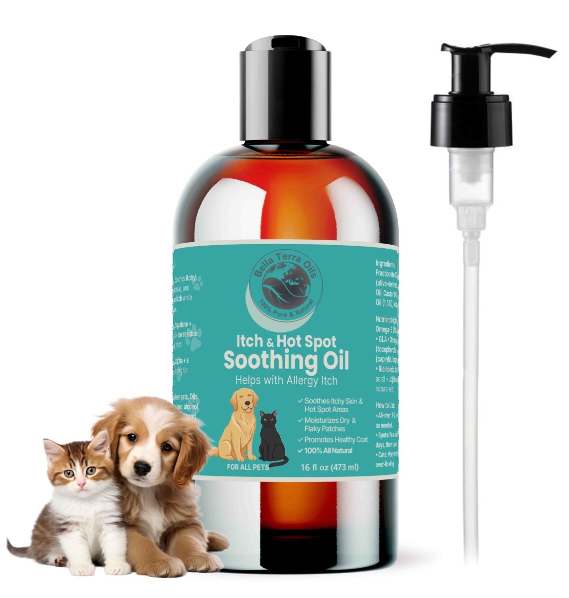 FurFirst Aid Universal Skin Soother Oil - Bella Terra Oils