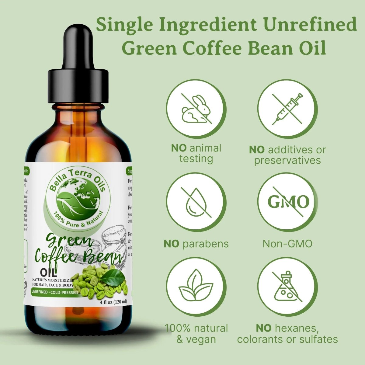 Green Coffee Bean Oil - Bella Terra Oils