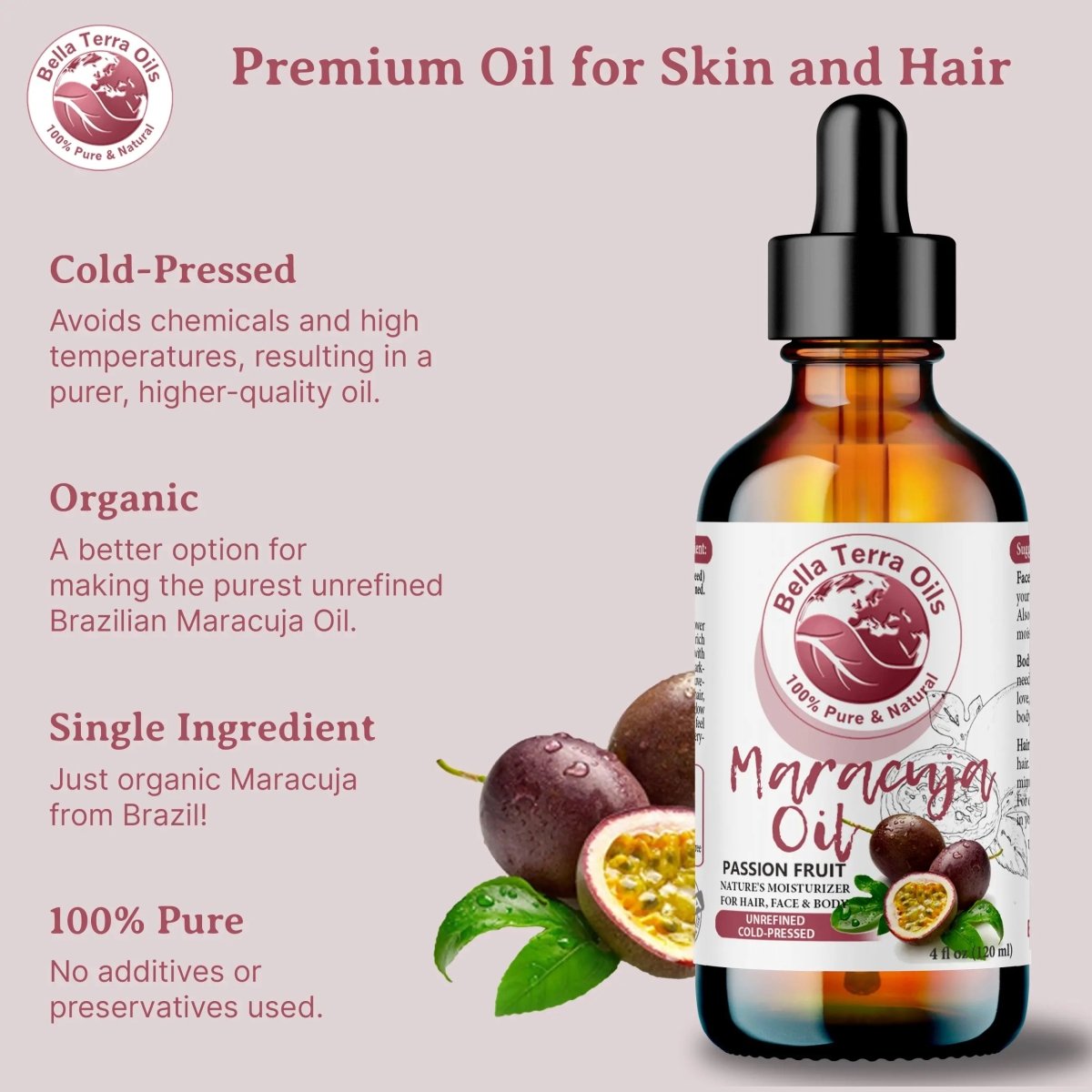 Maracuja Oil - Passion Fruit Seed Oils for Skincare – Bella Terra Oils