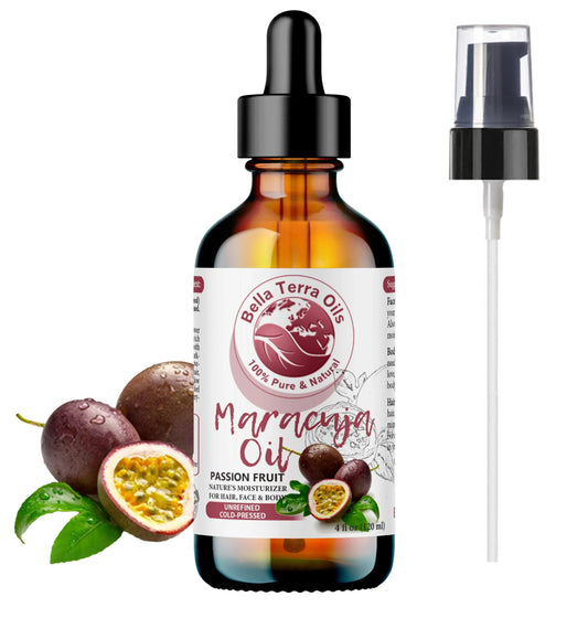 Maracuja Oil: Cold-Pressed Passion Fruit Extract, Ideal for Skin and Hair - Bella Terra Oils