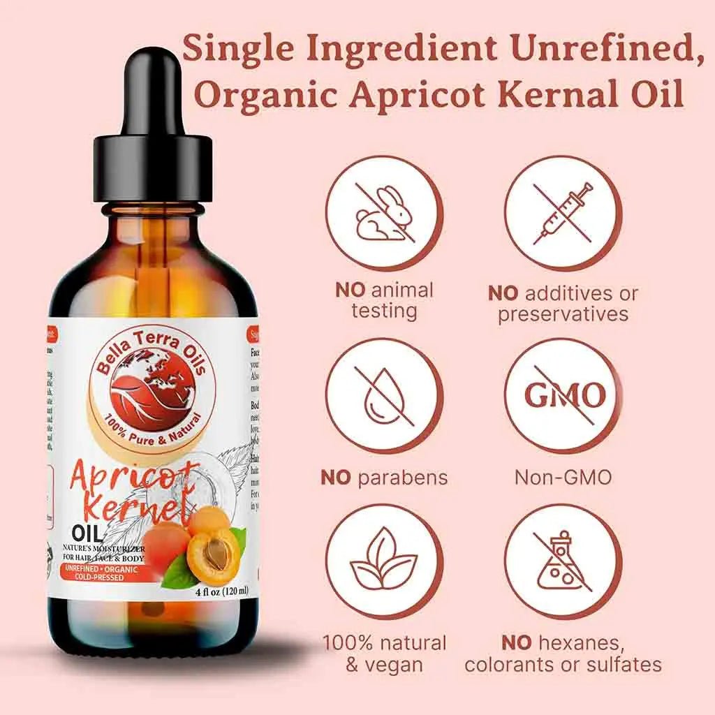 Organic Apricot Kernel Oil Gallon - 128oz - Bella Terra Oils