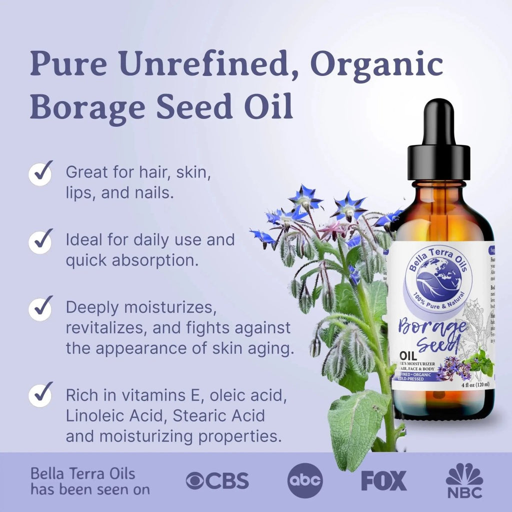 Organic Borage Seed Oil Gallon - 128oz - Bella Terra Oils
