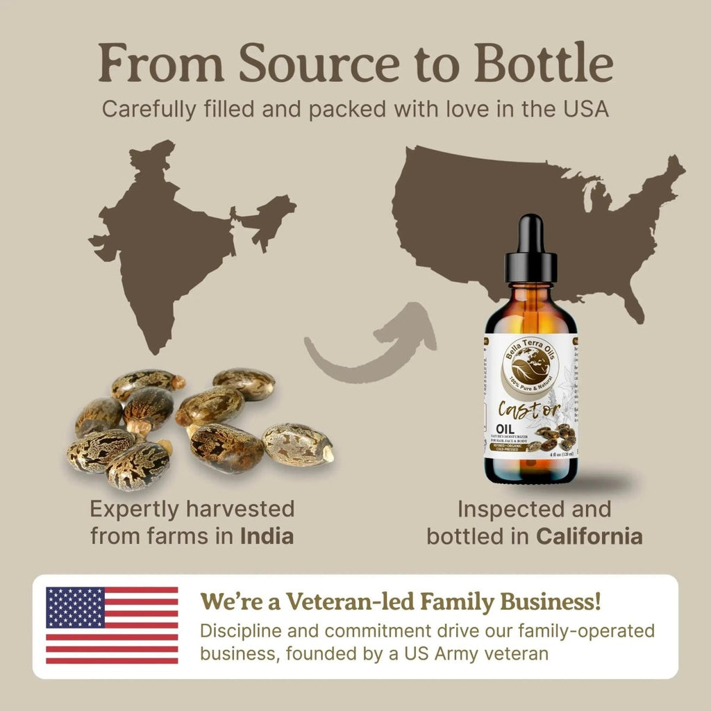 Organic Castor Oil Gallon - 128oz - Bella Terra Oils